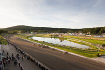 Ver da competição de corrida de arreios em Sundsvall, Suécia — Fotografia de Stock
