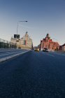 Перегляд Санкт Eriksbron міст з переміщення автомобілів, місто Стокгольма — стокове фото