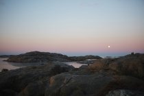 Scenic townscape of Lysekil during sunset — Stock Photo