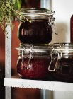 Close-up of homemade jam, selective focus — Stock Photo