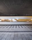 Train station interior, blurred motion — Stock Photo