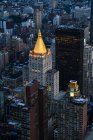 Vista ad alto angolo di edifici a New York — Foto stock