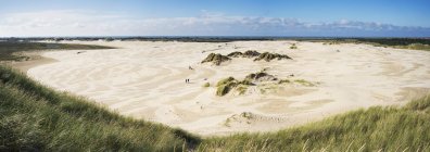 Vista panorámica de la playa en Jylland, Dinamarca - foto de stock