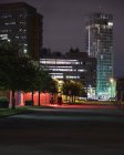 Malmö Stadt bei Nacht, selektiver Fokus — Stockfoto