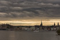 Elevated view of Gamla Stan in Sweden — Stock Photo