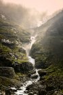 Majestic steam in mountain creek, tranquil scene — Stock Photo