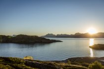 Scenic view of archipelago at sunset, northern europe — Stock Photo