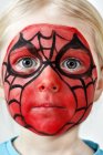 Girl with face paint, selective focus — Stock Photo