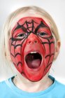 Girl with face paint, selective focus — Stock Photo