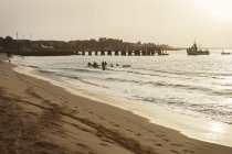 Vista panorâmica da praia em Cabo Verde, África — Fotografia de Stock