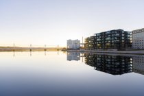 Apartments next to lake in Jonkoping, Sweden — Stock Photo