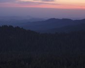 Parque Nacional Sequoia ao pôr-do-sol na Califórnia — Fotografia de Stock