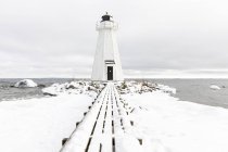Lighthouse at Lake Vattern in Sweden — Stock Photo