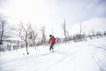 Ski féminin, focus sélectif — Photo de stock