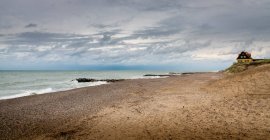 Vue panoramique sur les nuages sur la plage — Photo de stock