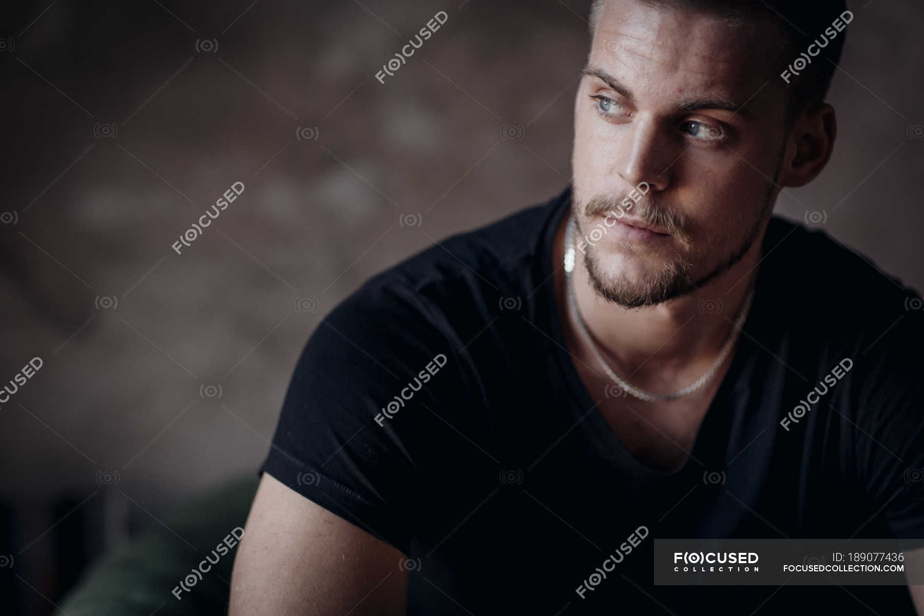 Portrait of young man, focus on foreground — europe, selective focus