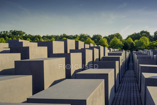 Monumento a los judíos asesinados de Europa, Alemán - foto de stock