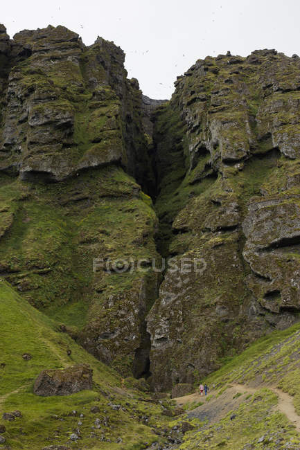 Rauofeldsgja ущелини в Ісландії — стокове фото