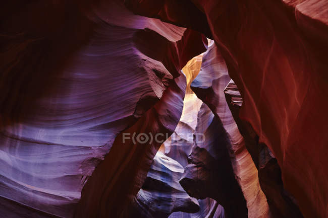 Antelope canyon rocks texture, arizona — Stock Photo