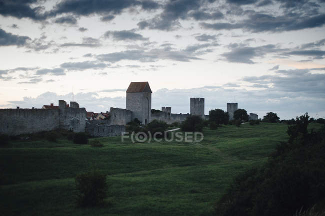 Scenic view of builts structure at Gotland County — Stock Photo