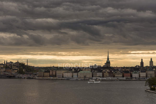 Elevated view of Gamla Stan in Sweden — Stock Photo