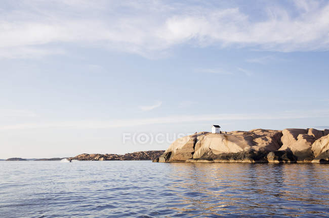 Klippen am Meer, selektiver Fokus — Stockfoto