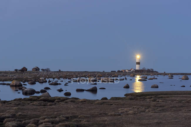 Маяк Ланге Ян на острове Оланд, Швеция — стоковое фото