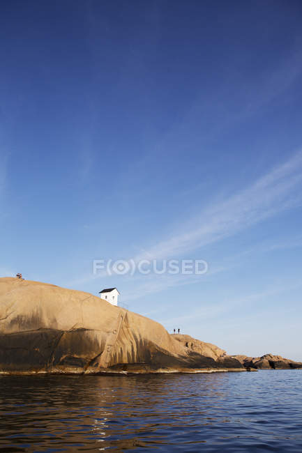Falésias por mar, foco seletivo — Fotografia de Stock