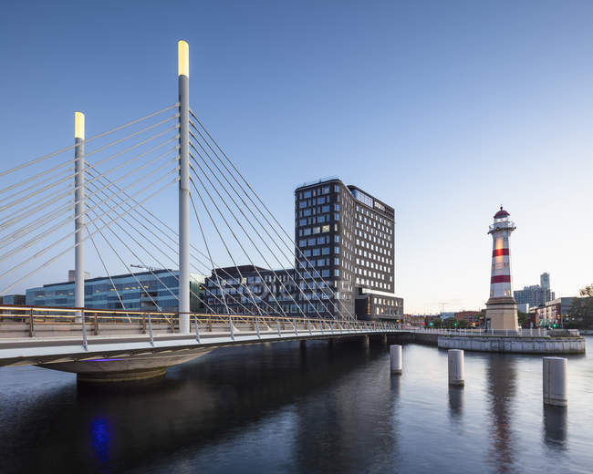 Brücke über den Fluss in Malmö, Schweden — Stockfoto