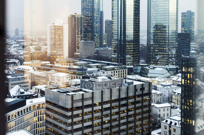 Cityscape of Frankfurt, Germany — Stockfoto