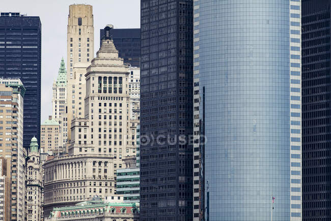 Небоскребы в Нью-Йорке, США — стоковое фото