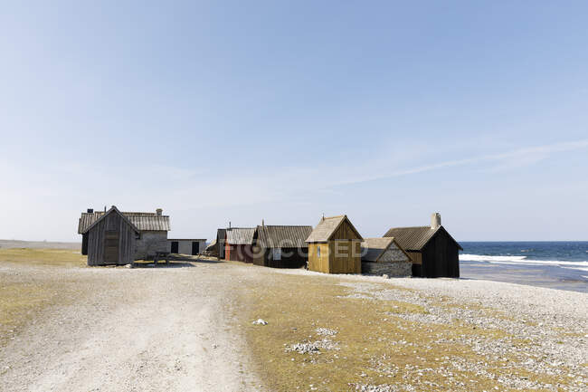 Helgumannen fishing village in Faro, Sweden — Foto stock