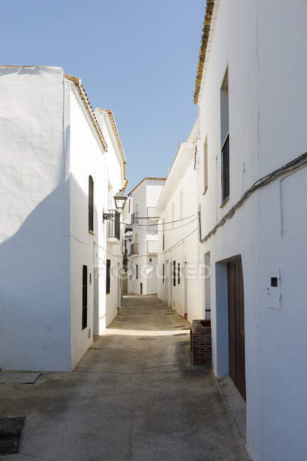 Scenic view of Houses and alley — Fotografia de Stock