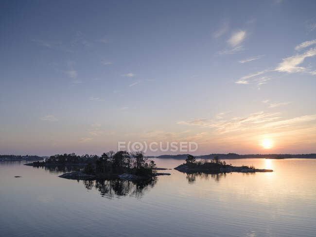 Scenic view of Islands in lake — Fotografia de Stock