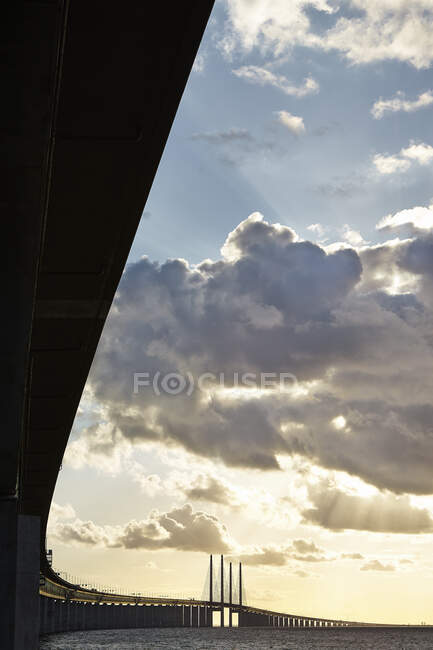 Ponte Oresund na Suécia — Fotografia de Stock