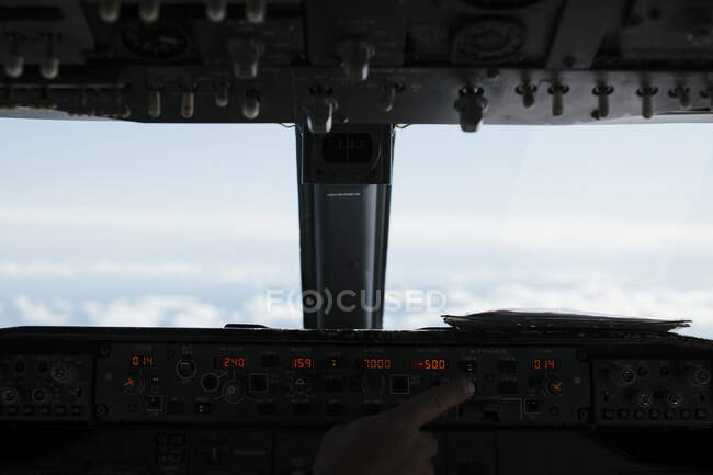 Cockpitperspektive — Stockfoto