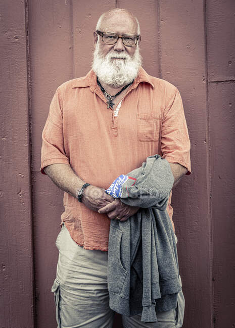 Ritratto di uomo maturo con barba — Foto stock