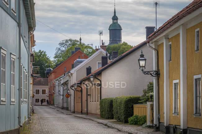 Malerischer Blick auf Häuser im Dorf — Stockfoto