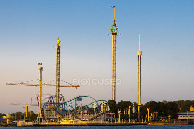 Grona Lund amusement park in Stockholm, Sweden — Stock Photo