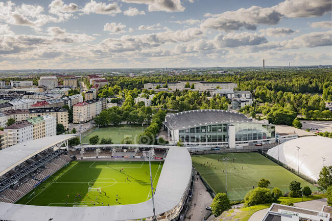 Stadium in Helsinki, Finland — Stock Photo