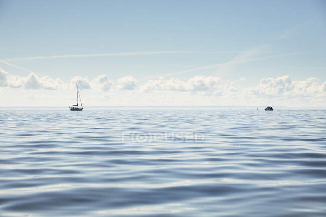 Yacht sul Lago di Vattern, Svezia — Foto stock