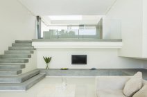 Modern living room with balcony — Stock Photo
