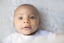 Close up of baby boy's face — Stock Photo
