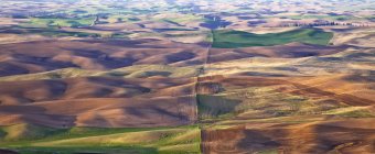 Aerial view of rolling landscape — Stock Photo