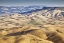 Aerial view of dry rural landscape — Stock Photo