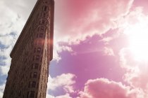 Low angle view of flatiron building,  highrise — Stock Photo