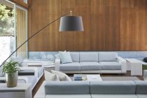 Aconchegante moderno sala de estar interior — Fotografia de Stock