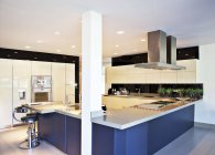 Counters and stove in modern kitchen — Stock Photo