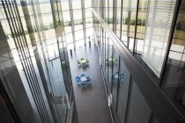 Chairs and tables in office lobby area — Stock Photo