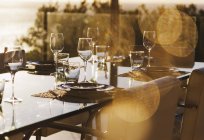 Set tavolo in sala da pranzo interno — Foto stock